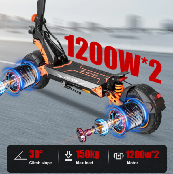ელექტრო სკუტერი Kepow K3 Master | 2X1200 W